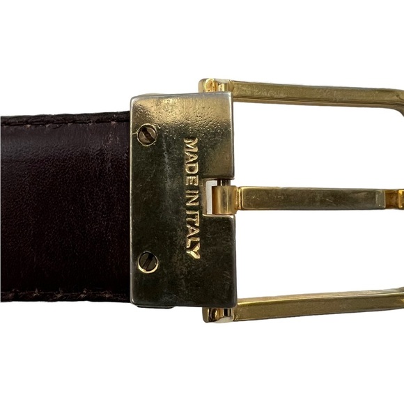 VINTAGE VITTORIO REX Full Grain Cowhide Men's Belt Made In Italy - Picture 8 of 10